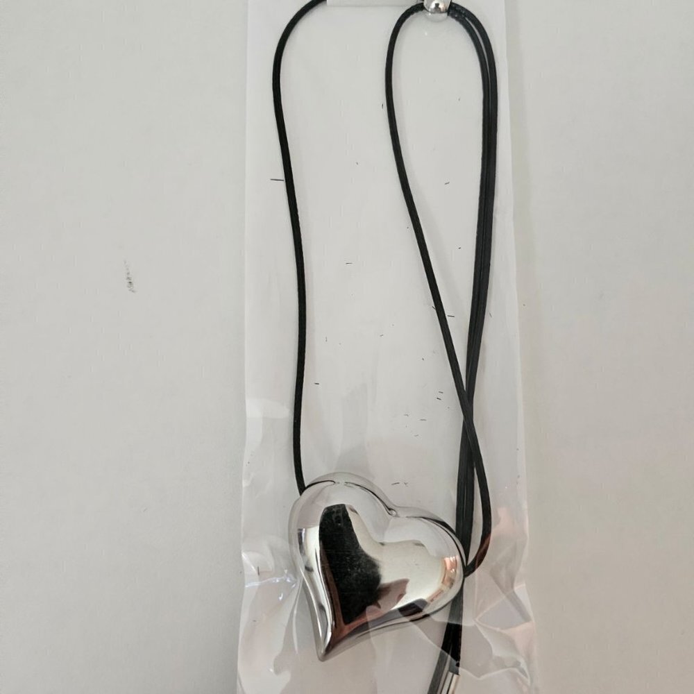 Simple Style Heart Shape Stainless Steel Pendant Necklace - Picture 3 of 4
